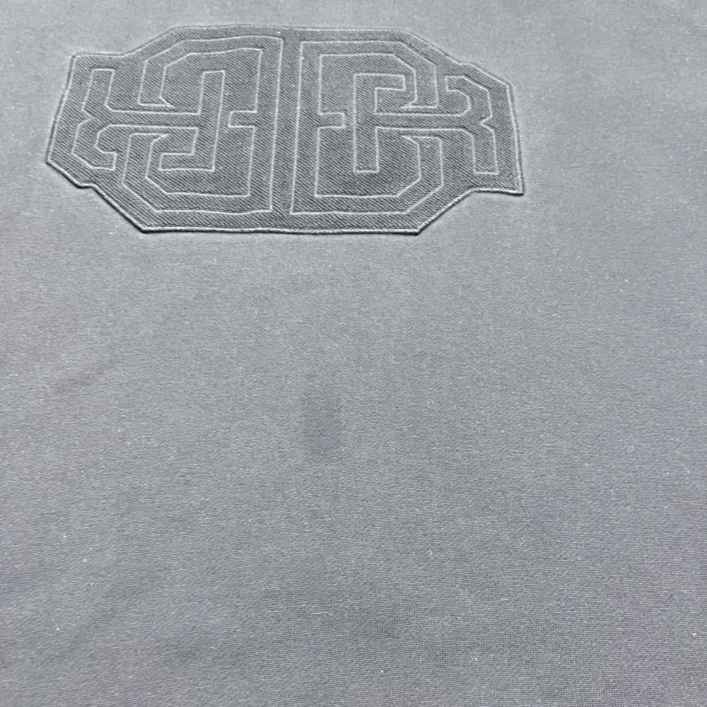 Banana Republic Embroidered Mirrored Logo‎ Pullover Sweatshirt Monogram Sz L
